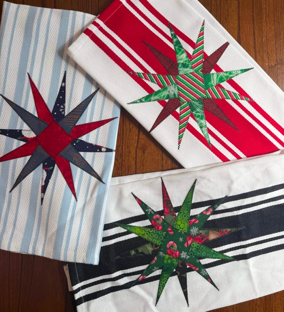 Star Applique Towel Demo & Build Your Own Design