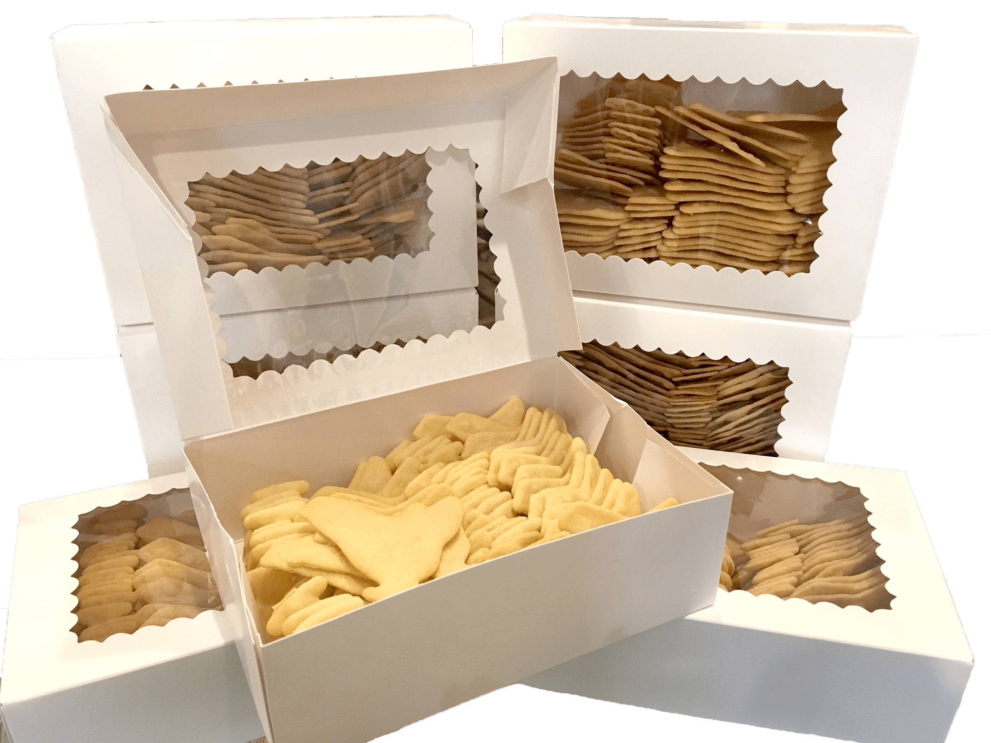 Boxes of Gromans Moravian Sugar Cookie
