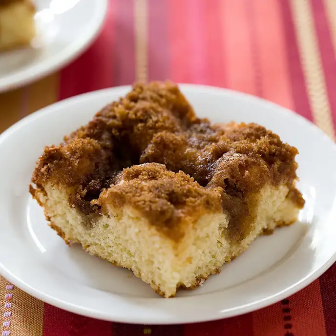A piece of Moravian sugar cake